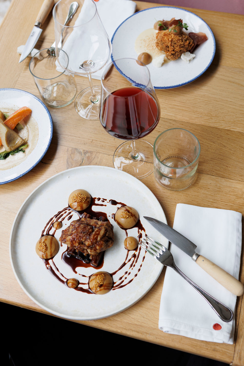 Menu dégustation avec accord mets et vins